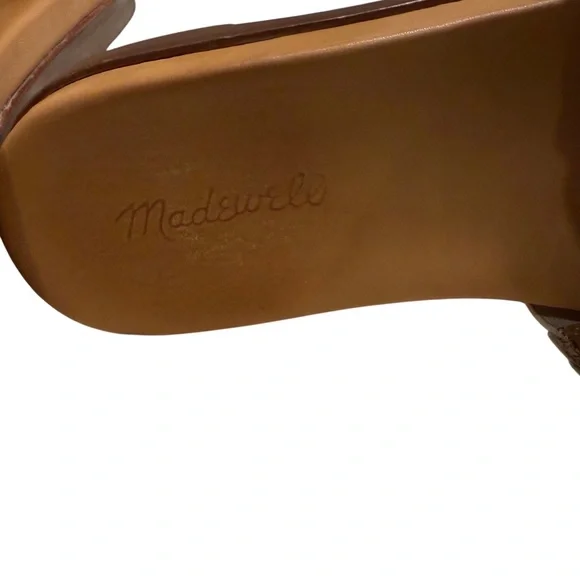 Madewell Louisa slide sandal in woven leather in Sz 9. EUC - Picture 9 of 10